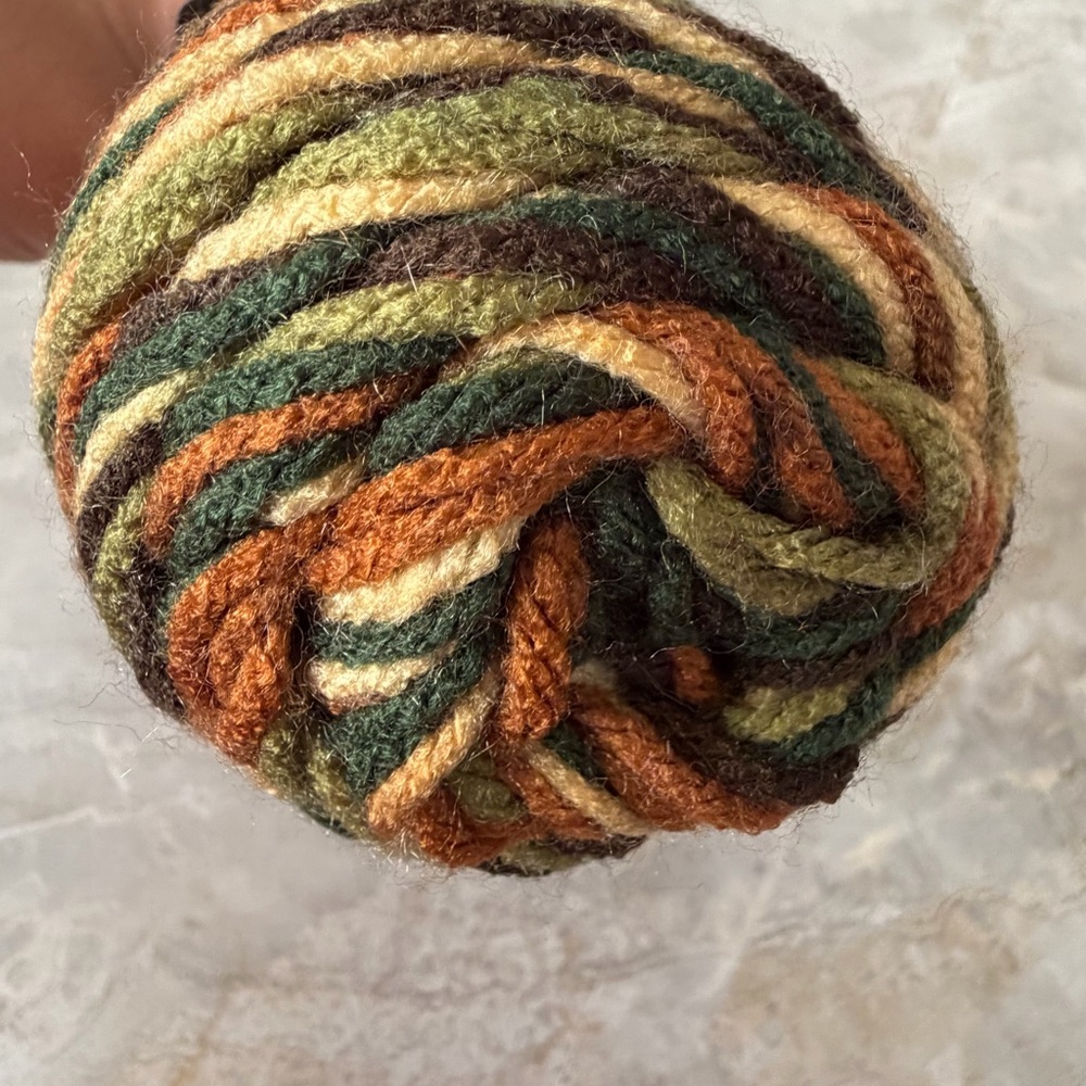 Red Heart Super Saver Woodsy Brown Green Yarn #4 Worsted